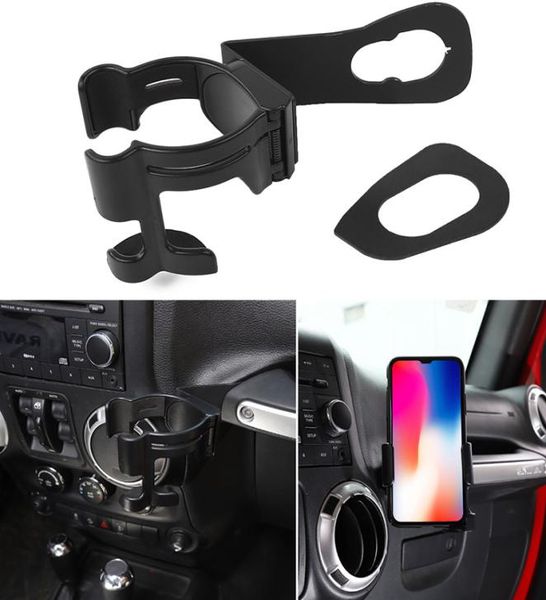 Staffa per auto nera Portabicchieri per auto Porta cellulare per Jeep Wrangler JK 20122017 Accessori interni auto7983932