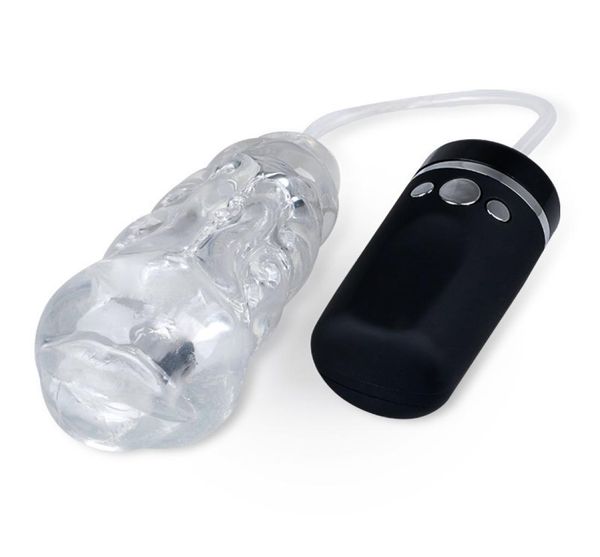 Silicone Blow Job Brinquedos Sexuais Para Homens Masturbação Elétrica Boquete Vagina Máquina de Sexo Automática Auto Chupar Sexo Buceta Oral Brinquedos J190511172679