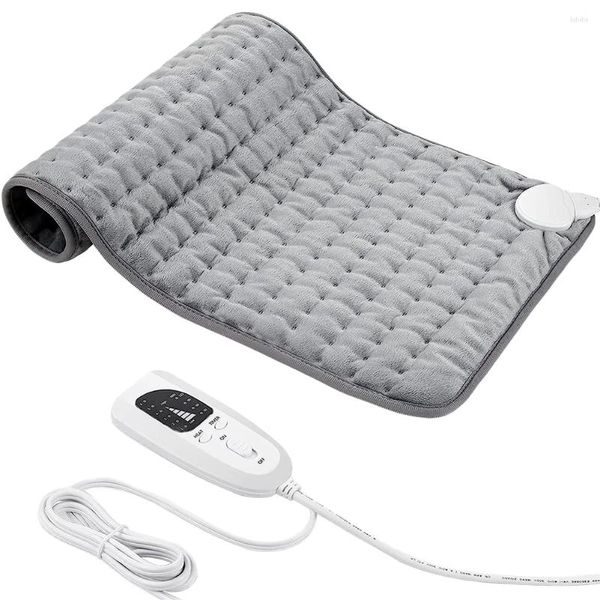 Cobertores Cobertor de aquecimento elétrico Auto desligado eletro folha almofada portátil térmica destacável para dor nas costas muscular aliviar
