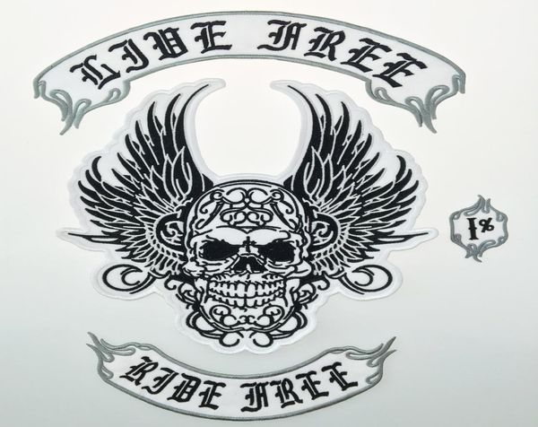 SOA RIDE 1 Motorrad-Biker-Patch zum Aufsticken, volle Rückseite, Größe für Jacke, zum Aufbügeln auf Kleidung, Biker-Weste, Rocker-Patc8738832