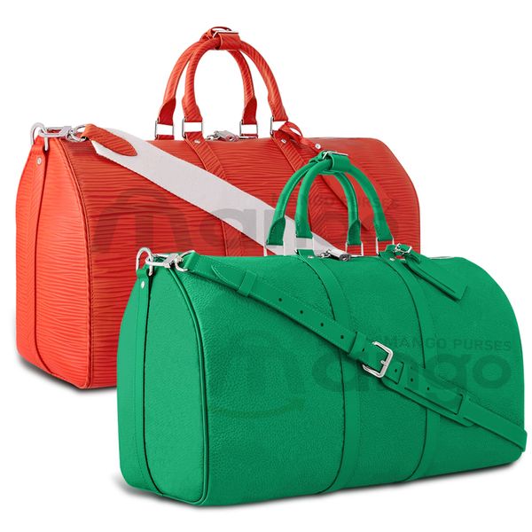 Designer duffle saco de viagem das mulheres bolsa de fitness bolsa de moda corpo cruz grande saco de compras masculino sacos de negócios 50cm