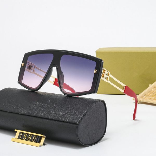 Новые солнцезащитные очки BB Модельер Ch Солнцезащитные очки Ретро-мода Top Driving Открытый УФ-защита Модный логотип Leg для женщин Мужские солнцезащитные очки с коробкой