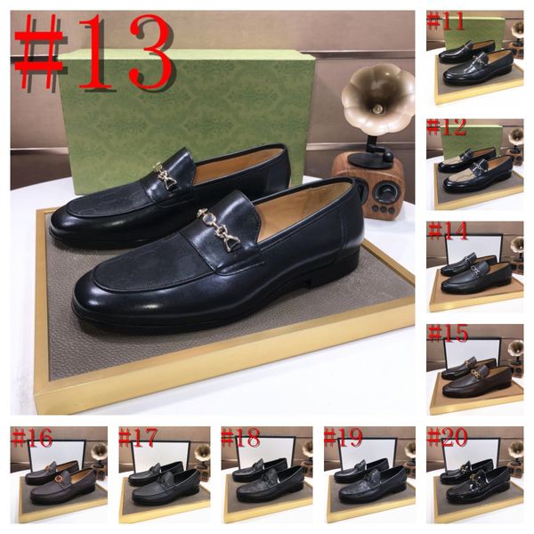 2024 Triple Classic modello coccodrillo scarpe basse da lavoro uomo designer abito formale scarpe in pelle mocassini da uomo scarpe da festa di Natale taglia 6.5-12