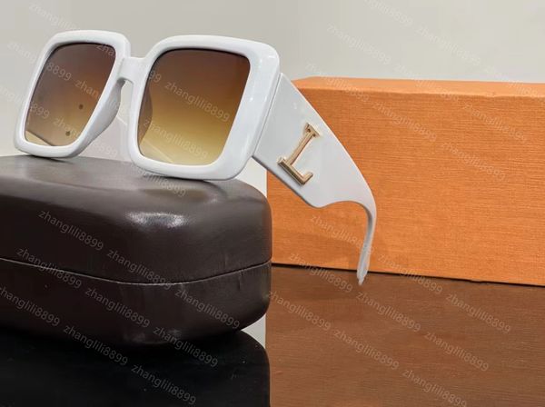 2024 Top-Qualität, Luxus-Designer-Sonnenbrille, Polaroid-Linse, für Damen, Herren, rechteckig, quadratisch, Schutzbrille, Senior-Brille, mit Buchstaben besetzt, Diamant-MILLIONAIRE-Sonnenbrille