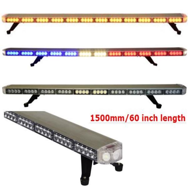 Barra de luz led fina de alta qualidade, 1500mm, 60 polegadas, montagem no teto, flash de carro, barra de luz estroboscópica, recuperação de emergência, caminhão, barra de luz estroboscópica9539910