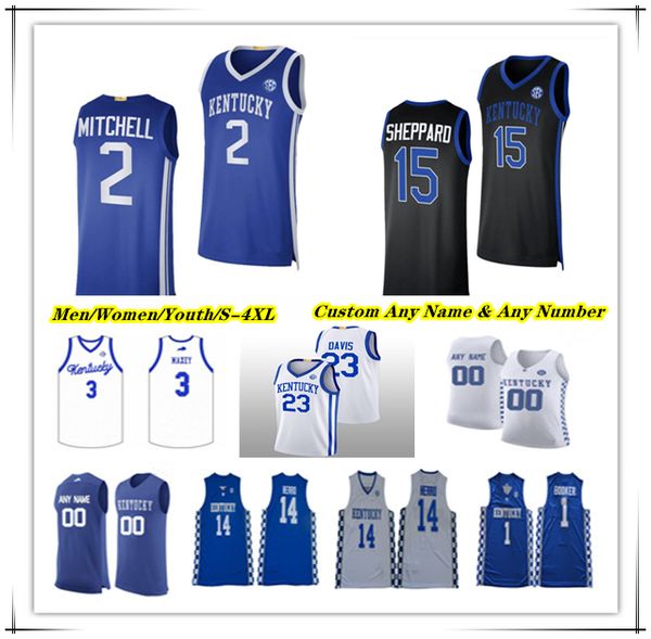 Maglia da basket NCAA Kentucky Wildcats UK College Antonio Reeves Rob Dillingham Tre Mitchell Zvonimir Ivisic D.J. Wagner Reed Sheppard Justin Edwards Adou Thiero