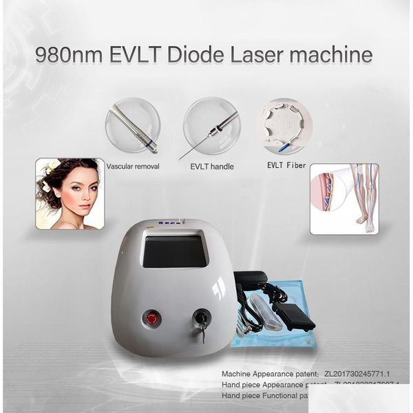 Gadgets de saúde 2024 nova tecnologia laser de diodo 980nm remoção de vasos sanguíneos vermelhos hine para tratamento de unhas de fungo 2 em 1 entrega de gota bea dh0io