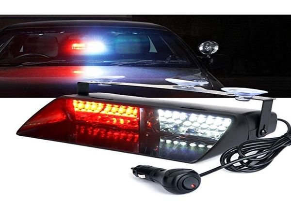 Mais novo 16 led 48w viper s2 carro caminhão emergência flash estroboscópio luz de advertência âmbar vermelho azul piscando led 12v4484691