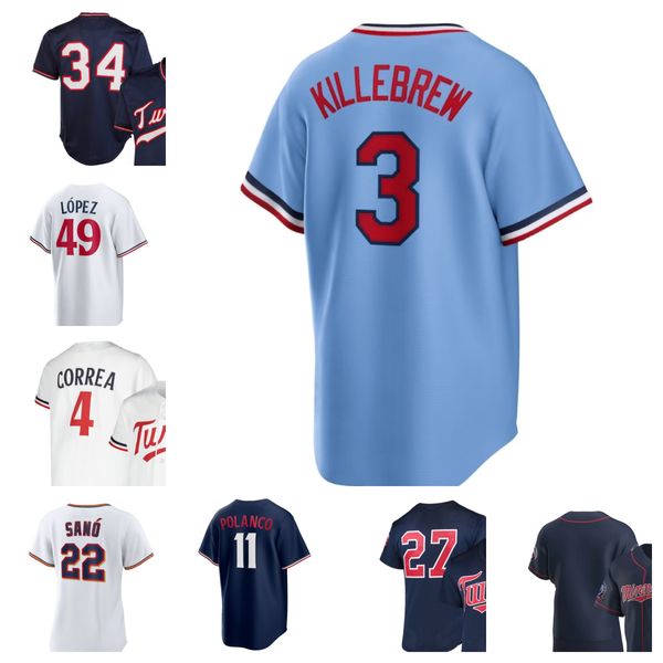 Anpassen 49 Pablo Lopez 17 Bailey Ober 20 Chris Paddack 41 Joe Ryan Baseball Jersey 77 Cole Sands 63 Josh Staumont 61 Brock Stewart 56 Caleb Thielbar Kindergröße 6XL