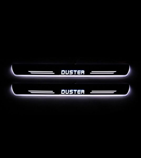Bewegliches LED-Willkommenspedal-Auto-Verschleissplatten-Pedal-Türschwellen-Wegelicht für Renault Duster 2015 2016 2017 20183160616