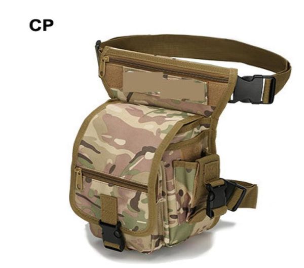 Saco de esportes ao ar livre tático airsoft caminhadas camuflagem 1000D multifuncional cinto tático saco de perna para acampamento caça camping escalada1529592