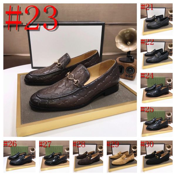 2024 Luxus Frühling Herren Schuhe Leder Herren Designer Kleid Schuhe Luxus Herren Business Oxfords Formale Schuhe Klassische Gentleman Schuhe für Männer Größe 6,5-12