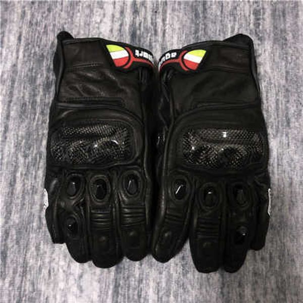 Guanti Aagv Dennis Summer Four Seasons Agv Guanti da equitazione in fibra di carbonio Pesanti Moto da corsa in pelle Antigoccia Impermeabili e confortevoli Rf7z