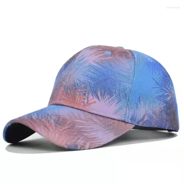 Ballkappen Mode Herren und Damen Tie-Dye Mehrfarbiger unregelmäßiger Druck Baseball Outdoor Street Freizeit Sonnenhüte Casquette