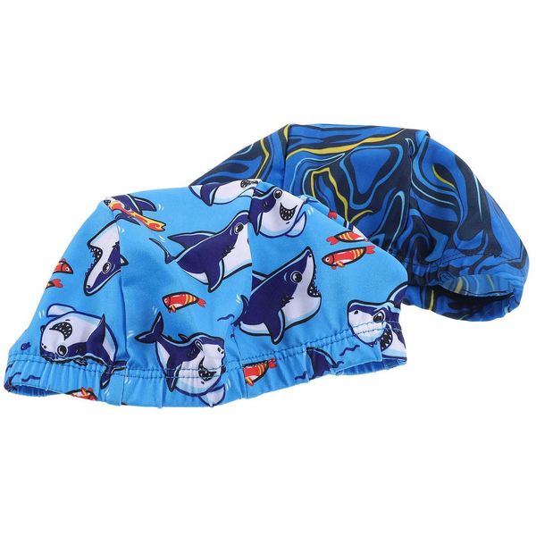 Cuffia da nuoto Cuffia da nuoto per bambini Cuffia da bagno elastica in spandex Cappello da bagno Cartoon Shark Modello di auto per bambini Ragazzi Ragazza Bambino Nuoto YQ240119