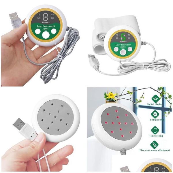 Gadgets de saúde Home Care Hipertensão 13 furos 650Nm Diodo Lllt Laser Equipamento de fisioterapia para diabetes Colesterol Dor de cabeça Dizzin Dhxap