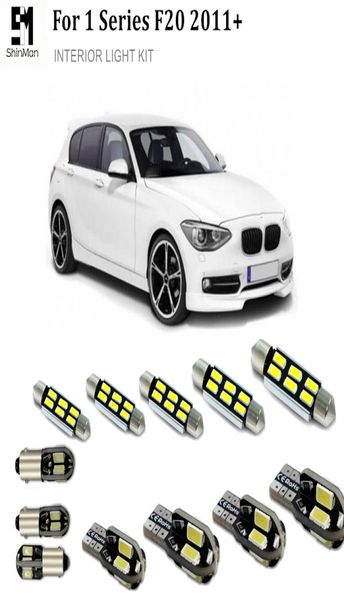 Shinman 14 pz Auto LED Interni Luce Kit Errore Auto Lampadine A Led Per BMW F20 accessori 2011 led interni lighting1221902