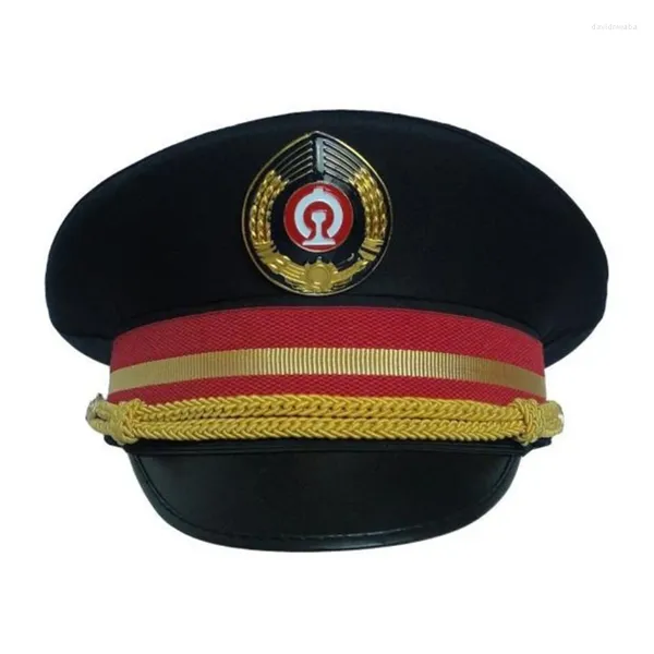 Berets Capitão Chapéus Railway Halloween Costume para Masquerade Party Role Playing Dress-up Theme Acessórios DXAA