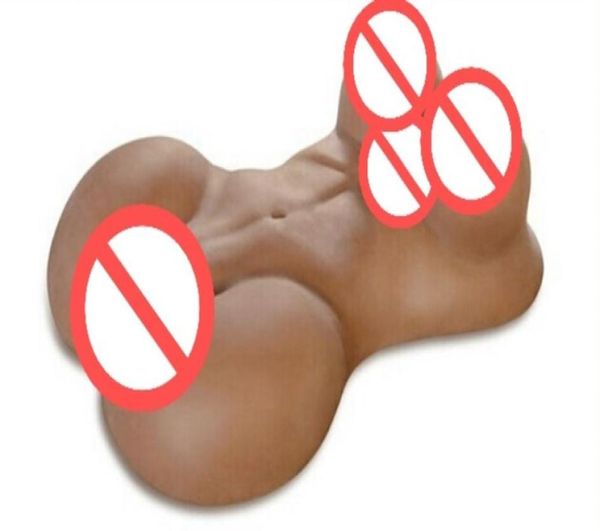 Estilo africano 3d peito grande sólido silicone amor bonecas sexuais vagina anal brinquedos para homens meio corpo lifelike4075142