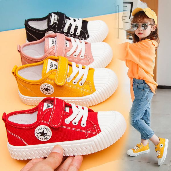 Scarpe per bambini Primavera Autunno Nuove scarpe da ginnastica in tela per ragazze dei ragazzi Scarpe per bambini traspiranti per prestazioni scolastiche coreane Scarpe sportive per bambini