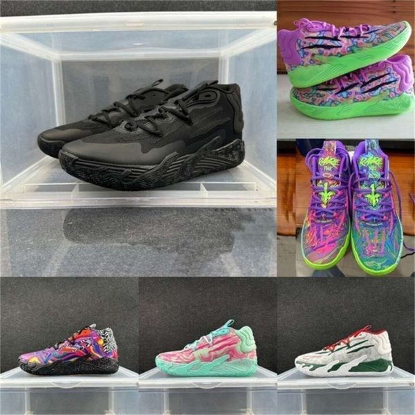 Scarpe Lamelo Lamelo Uomo Ball Mb 3 Scarpe da basket Rosa Zia Perla Lafrance Forever Rare Verde Giallo Rosso Bianco Blu Viola Grigio Guttermelo Sneakers Ten