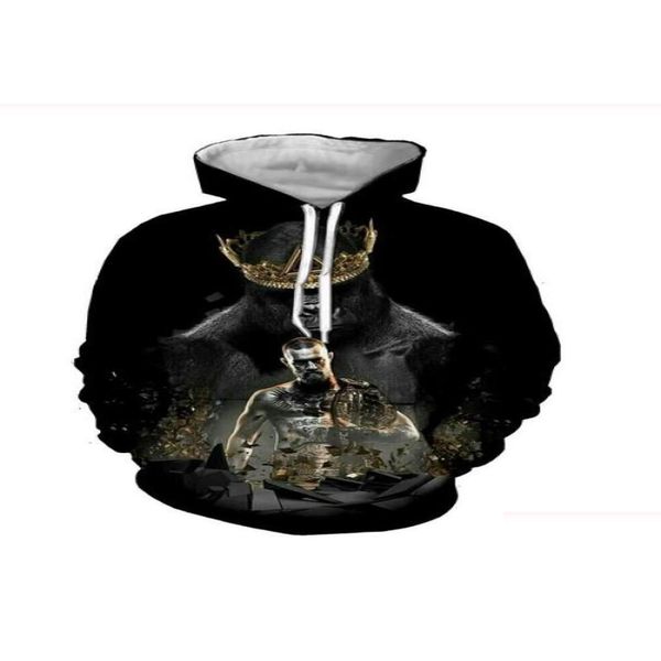 Мужские толстовки с капюшоном New Conor Mcgregor с капюшоном Plovers Мужская толстовка с принтом 3D-печать Rr02454877547 Прямая доставка Одежда Dhxuo