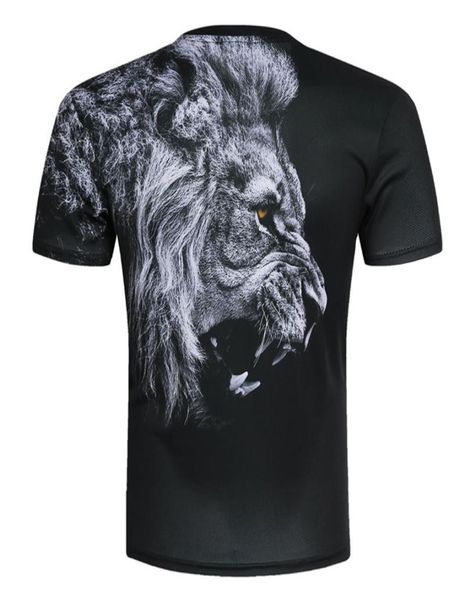 Yeni Moda Erkek Kadın Tshirt 3d Aslan Baskı Tasarlanmış Şık Yaz Tişört Marka Tees artı Beden M5XL7106056