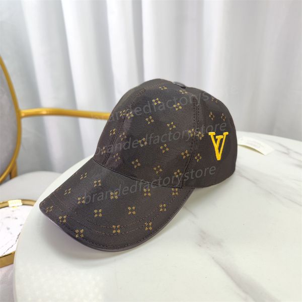 Novo designer masculino chapéu de beisebol mulher moda luxo snapback golfe sol boné clássico carta bordado verão cowboy ajustável de alta qualidade marrom caminhão chapéu atacado