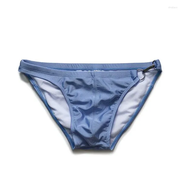 Cuecas ropa interior sexi para hombre troncos de natação dos homens briefs fivela de metal sissy esporte calcinha gay calcinha sexy cuecas