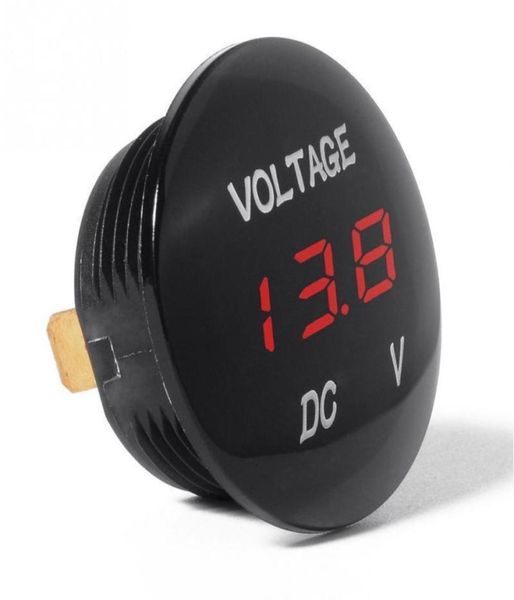 Yeni Universal Voltmetre Su Geçirmez Voltaj Metre Dijital Volt Metre Gösterge DC 12V24V Otomobil Motosiklet Otomatik Kamyon Yeni Arri5809106