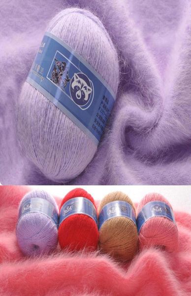 5 pezzi di filato di lana di velluto di visone morbido cashmere per maglieria a mano filati di lana lunga peluche all'uncinetto per l'autunno inverno di lusso di alta qualità 22594805