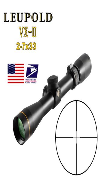 LEUPOLD VX2 27x33 Cannocchiali da mira a croce Telemetro compatto Cannocchiali da caccia Reticolo CrossHair con attacco da 1120 mm4295438