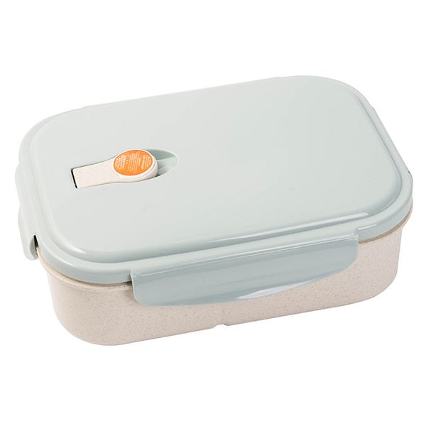 Stapelbare japanische Bento-Lunchbox mit Fächern aus Weizenstroh für die Zubereitung von Mahlzeiten für Kinder und Erwachsene 122346