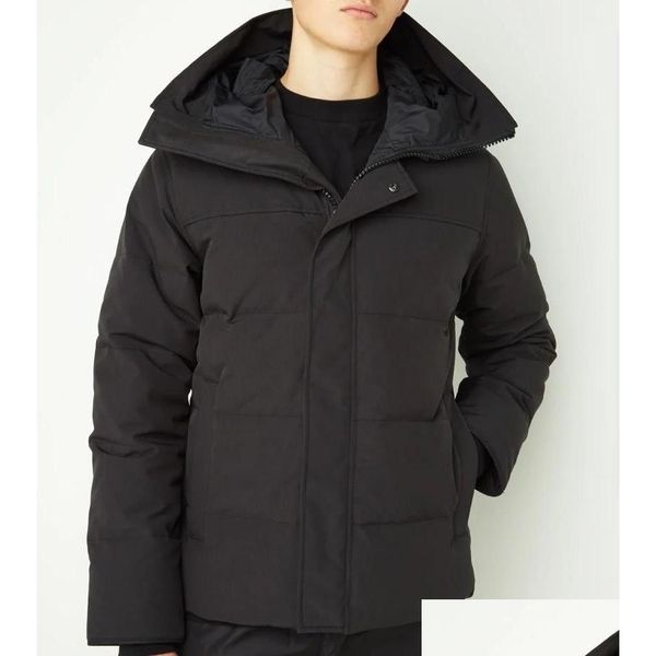 Altri designer di abbigliamento 23Ss Piumini da uomo Anatra bianca Frangivento da uomo Parka Colletto della giacca Piumino invernale Cappotto di pelliccia di lupo reale Artico H Dhzs0