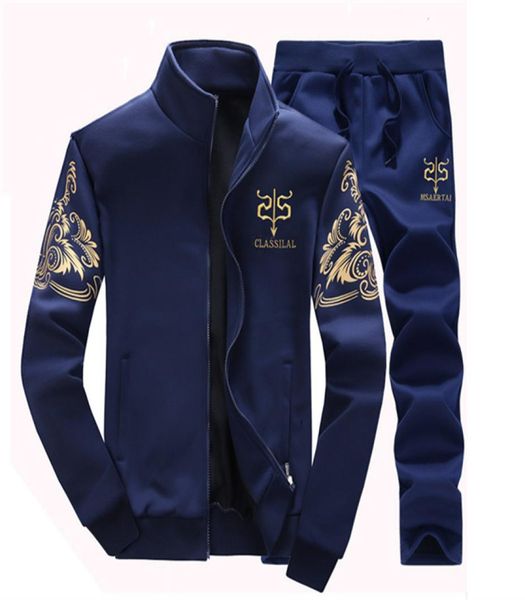 Designer di alta qualità Men039s Tute stampate moda stile coreano due pezzi casual giacca da baseball a maniche lunghe da donna fitn6916957