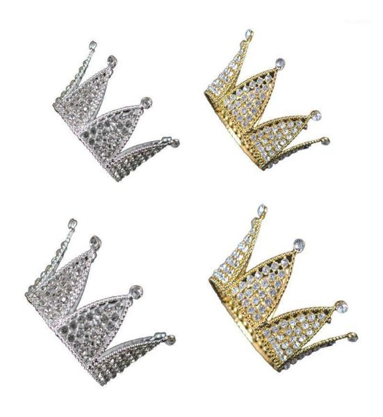 Baby Hexagon Luxury Strass Crown Mini Tiara Accessori per capelli da sposa Princess Girls Birthday Party Fascia Decor16507367