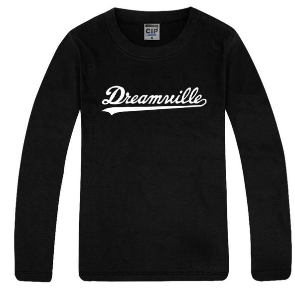 Sonbahar severler kazak hoodies kadın erkekler uzun kollu tişörtler dreamville mektup baskı tees sevgililer düz renk gündelik aktif t4706449