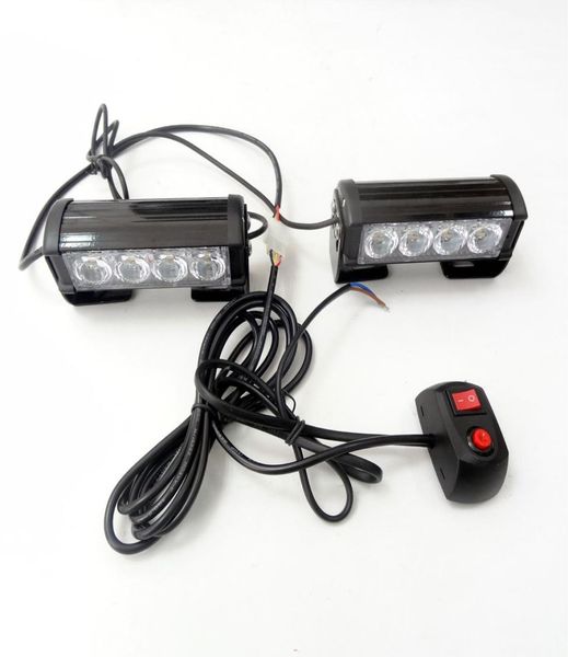 24 luci stroboscopiche a LED per camion Jeep SUV auto 12V universale ambra impermeabile luce di emergenza per auto3962403