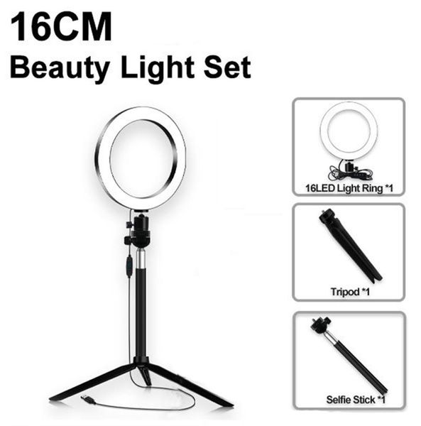 Regulável led anel de luz lâmpada tripé suporte câmera po estúdio selfie telefone vídeo branco quente beleza light9434864