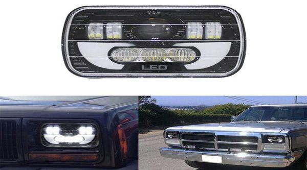 7x6 LED-Scheinwerfer HID-Glühbirnen Beam-Scheinwerfer DRL für Jeep Cherokee XJ Truck 7x6 5x7quot 120w LED-Scheinwerfer1489302