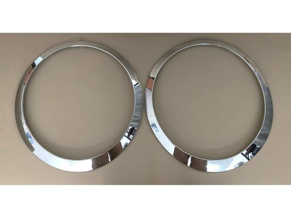 Conjunto de anel de acabamento de farol cromado esquerdo e direito para Mini Cooper R55 R57 R58 R59 200720158467236