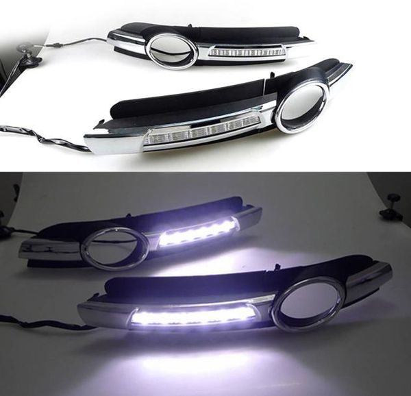 1 Set LED DRL Tagfahrlicht Tageslicht Wasserdicht mit Blinker für AUDI A6 C6 2005 2006 2007 20085224081