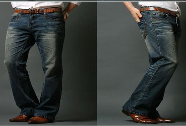 ICPANS Mens Queimado Jeans Bootcut Boot corte jeans homens Leg Fit Clássico Denim Flare Jeans Vintage Masculino Calças Retas CX2007011880487
