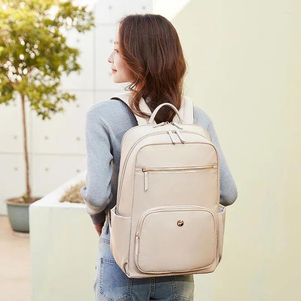 Rucksack, multifunktional, wasserdicht, Nylon, tragbar, für Damen, Laptoptasche, Tagesrucksack, Mädchentasche, Reisen, Business, Einkaufen, Zubehör