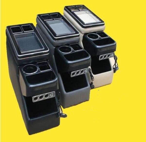 Hochwertige multifunktionale Autokonsolenbox, Armlehnen-Aufbewahrungsbox mit USB, LED-Licht für Mazda 8, Biante, NOAH, VOXY70,80, NV2003139486