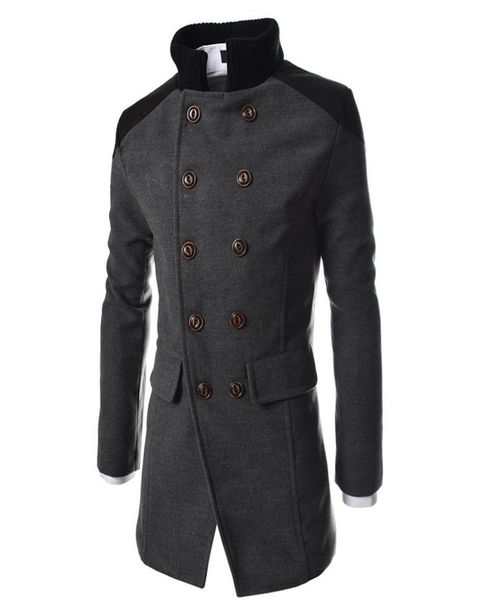 Giacca da uomo caldo inverno autunno trench lungo capispalla pulsante cappotto soprabito intelligente moda casual giacche da uomo di alta qualità cappotto Tops7896750