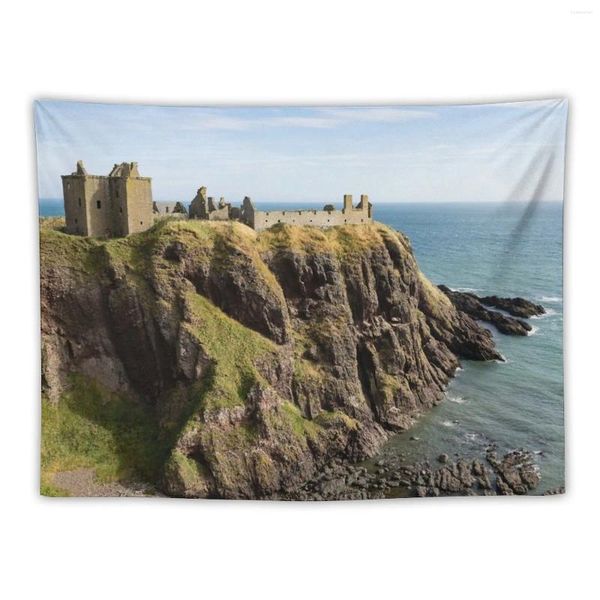 Tapeçarias Dunnottar Castle Scotland Postcard Tapeçaria Decorações de quarto para o seu