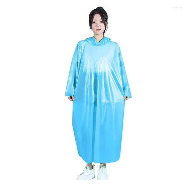 Impermeabili Moda Donna Uomo Impermeabile Addensato Abbigliamento impermeabile Campeggio per adulti Riutilizzabile Poncho Impermeabili Pvc Cappotto di pioggia Uomo