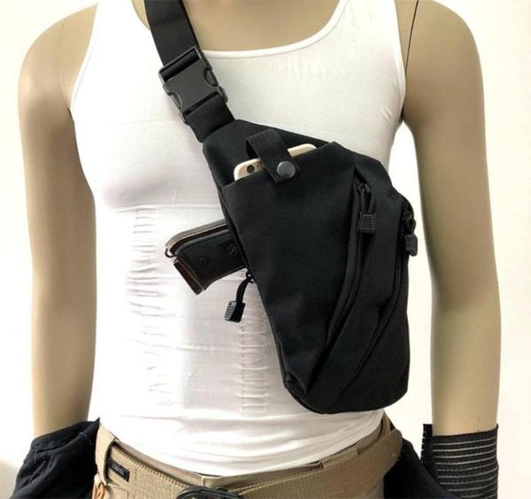 Outdoor-Taschen Multifunktionale verdeckte taktische Aufbewahrung Gun Bag Holster Schulter Diebstahl Brust Jagd Männer039s links rechts NY2985155