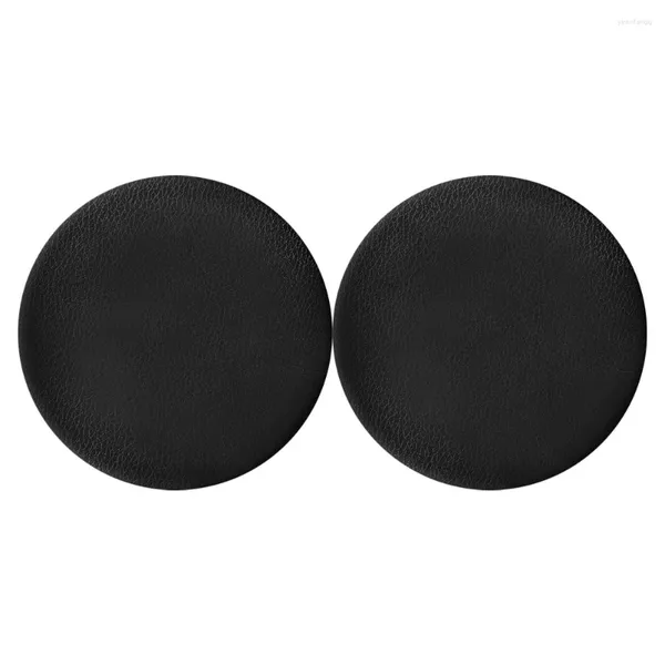 Capas de cadeira 2 Pcs Stool Capa Redondo Caso Protetor Banquinhos Toalha Assento Pu Bar Preto Vaidade Cadeiras